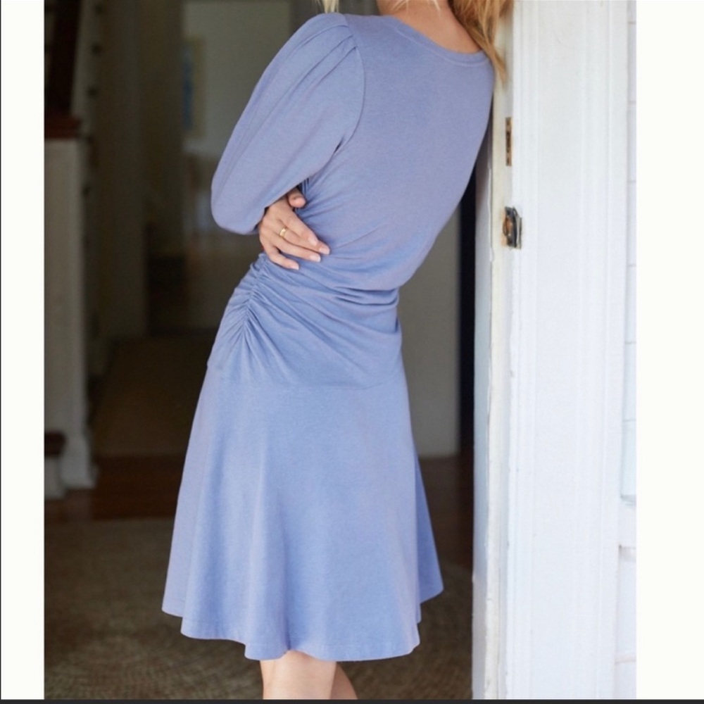 NWT Anthropologie Daily Practice
Medium Ruched Mini Dress Periwinkle
Purple $98